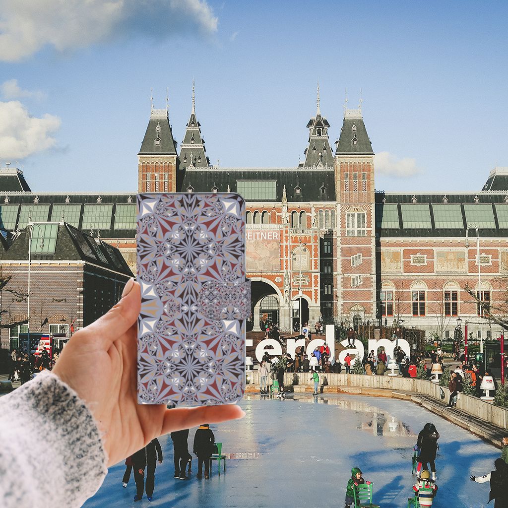Huawei P10 Lite Bookcase Flower Tiles