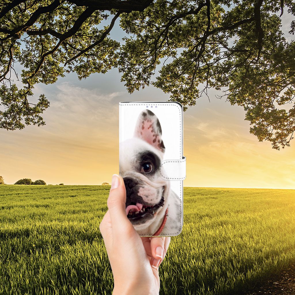 Samsung Galaxy S20 Plus Telefoonhoesje met Pasjes Franse Bulldog