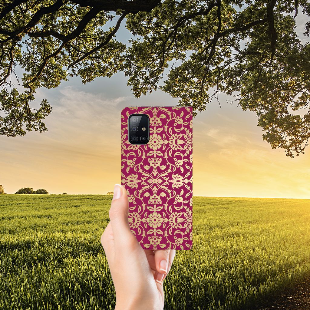 Telefoon Hoesje Samsung Galaxy A71 Barok Pink - B2C Telecom