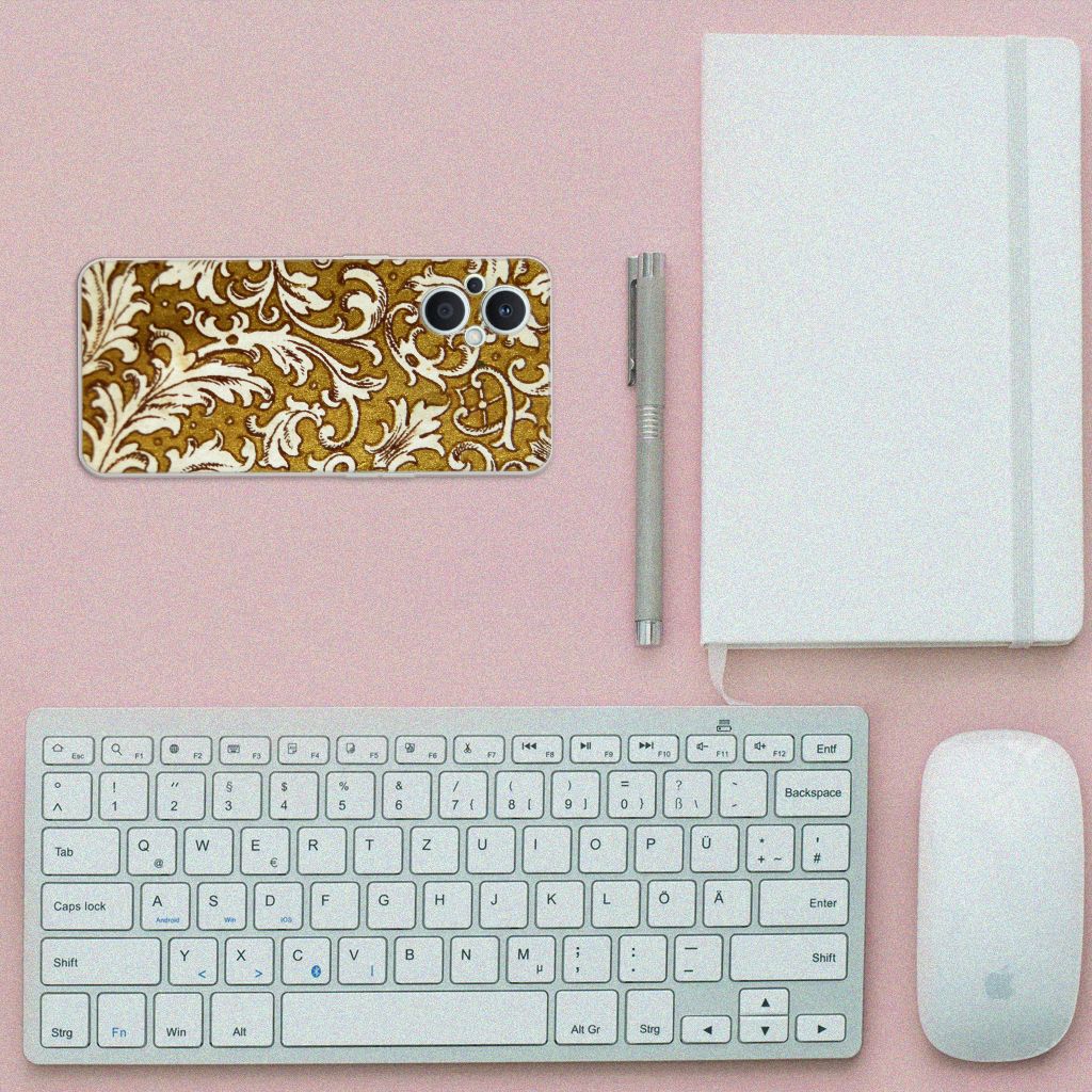 Siliconen Hoesje OPPO Reno8 Lite Barok Goud B2C Telecom