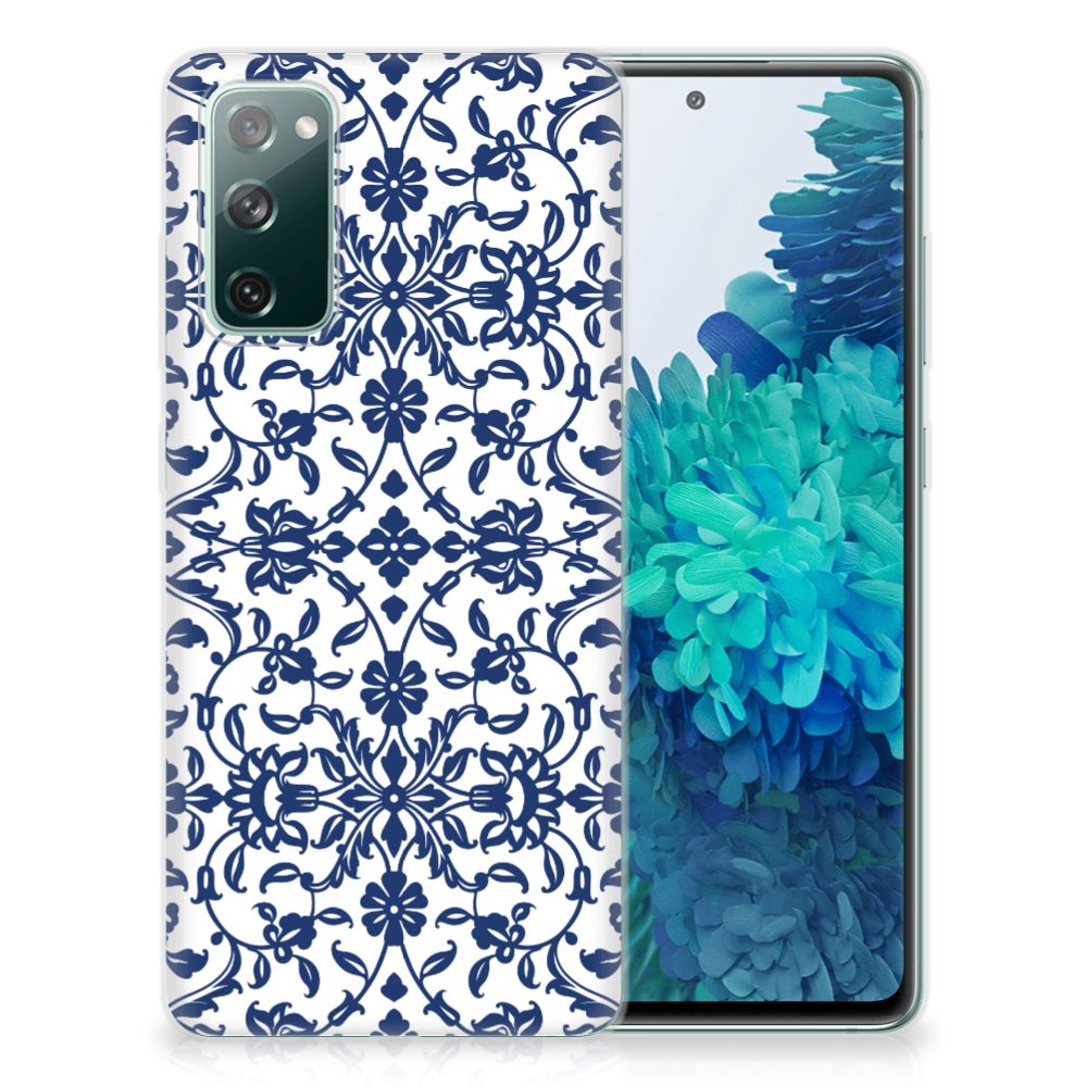 Samsung Galaxy S20 FE TPU Case Flower Blue