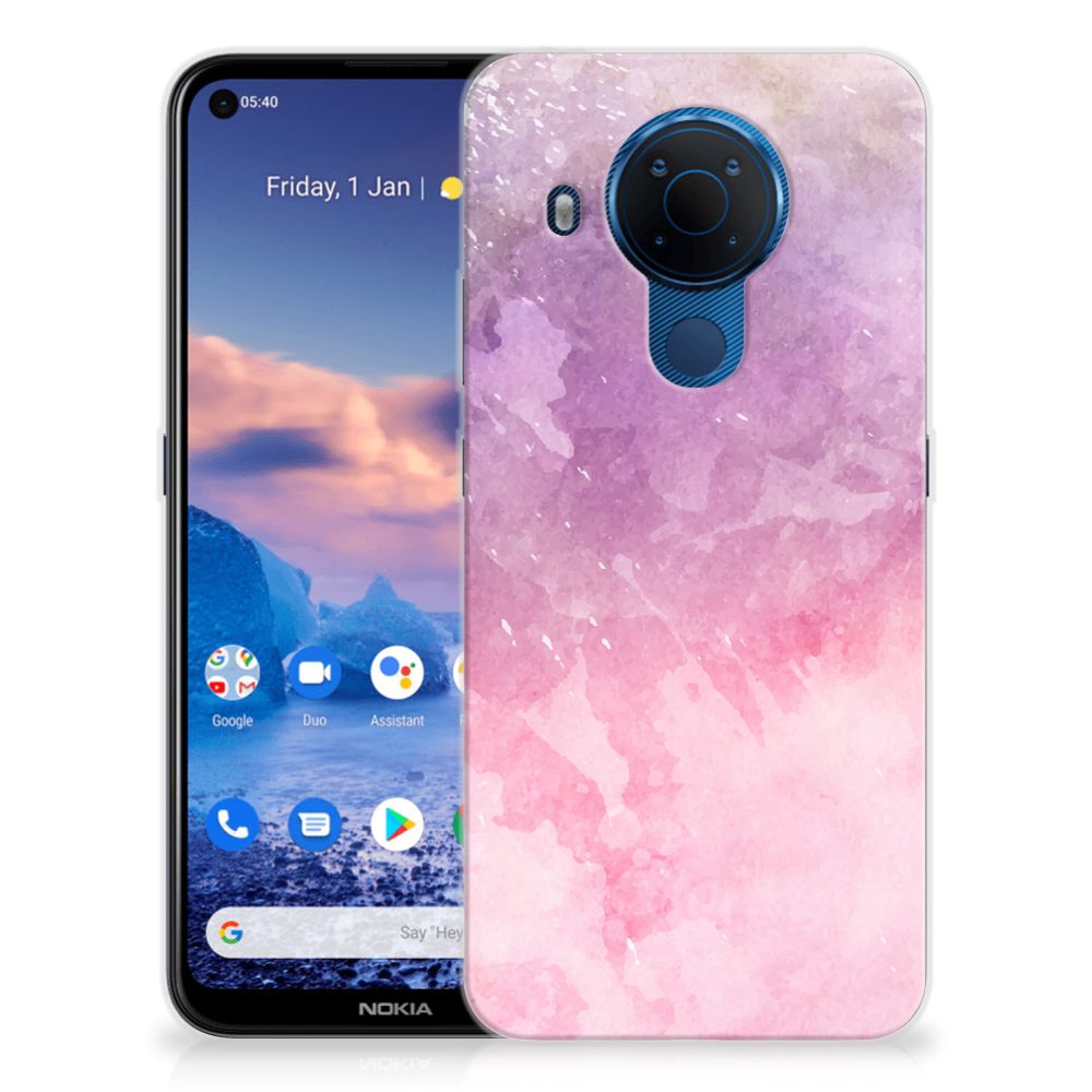 Hoesje maken Nokia 5.4 Pink Purple Paint