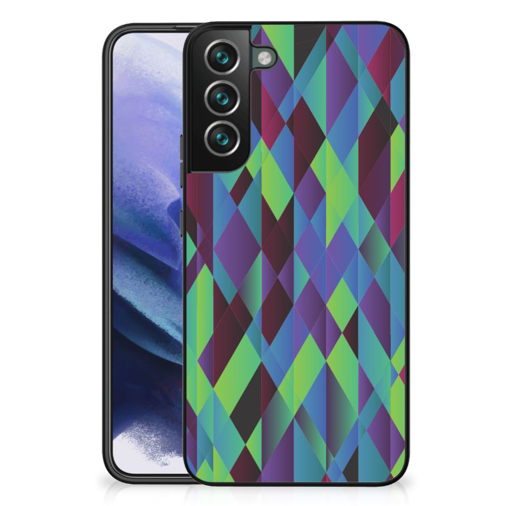 Samsung Galaxy S22 Plus Backcover Abstract Green Blue