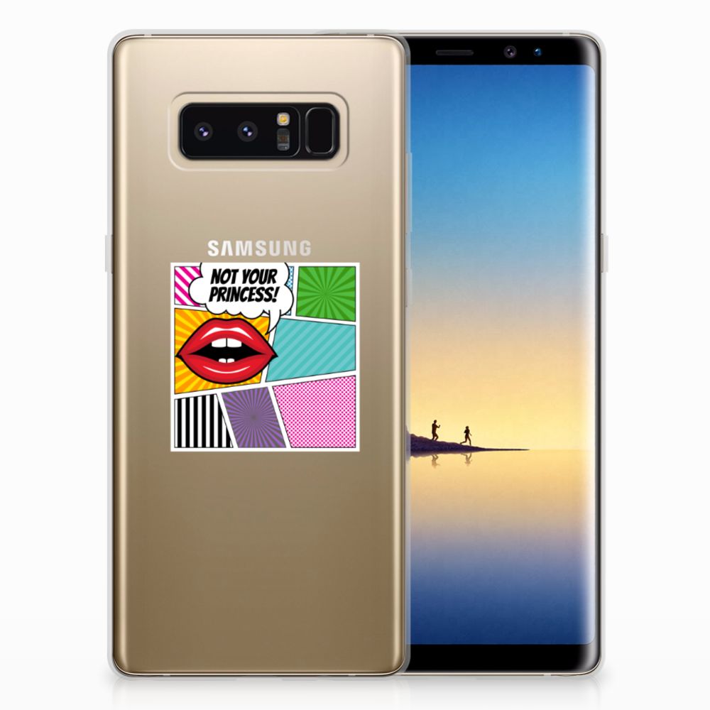 Samsung Galaxy Note 8 Silicone Back Cover Popart Princess
