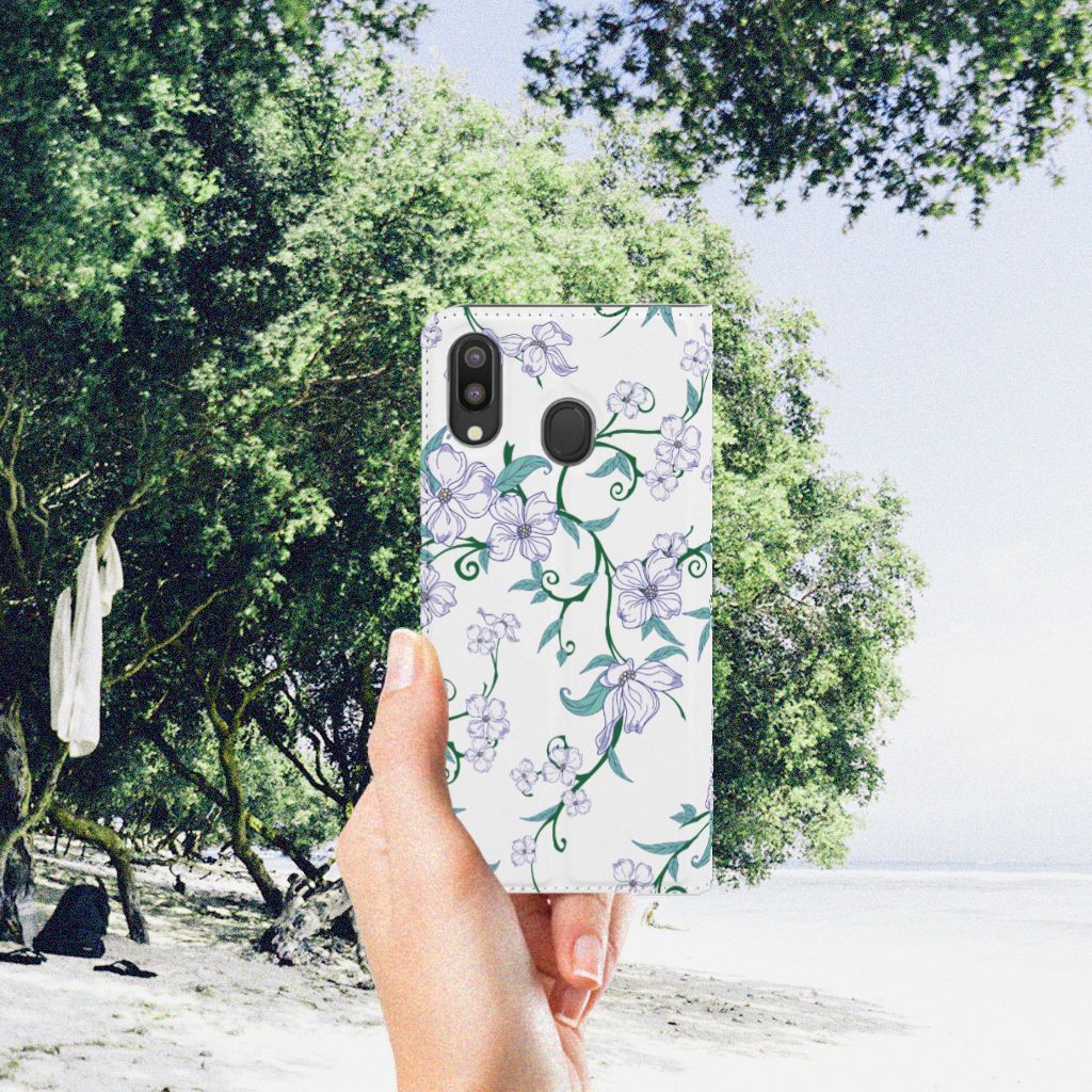 Samsung Galaxy M20 Uniek Smart Cover Blossom White