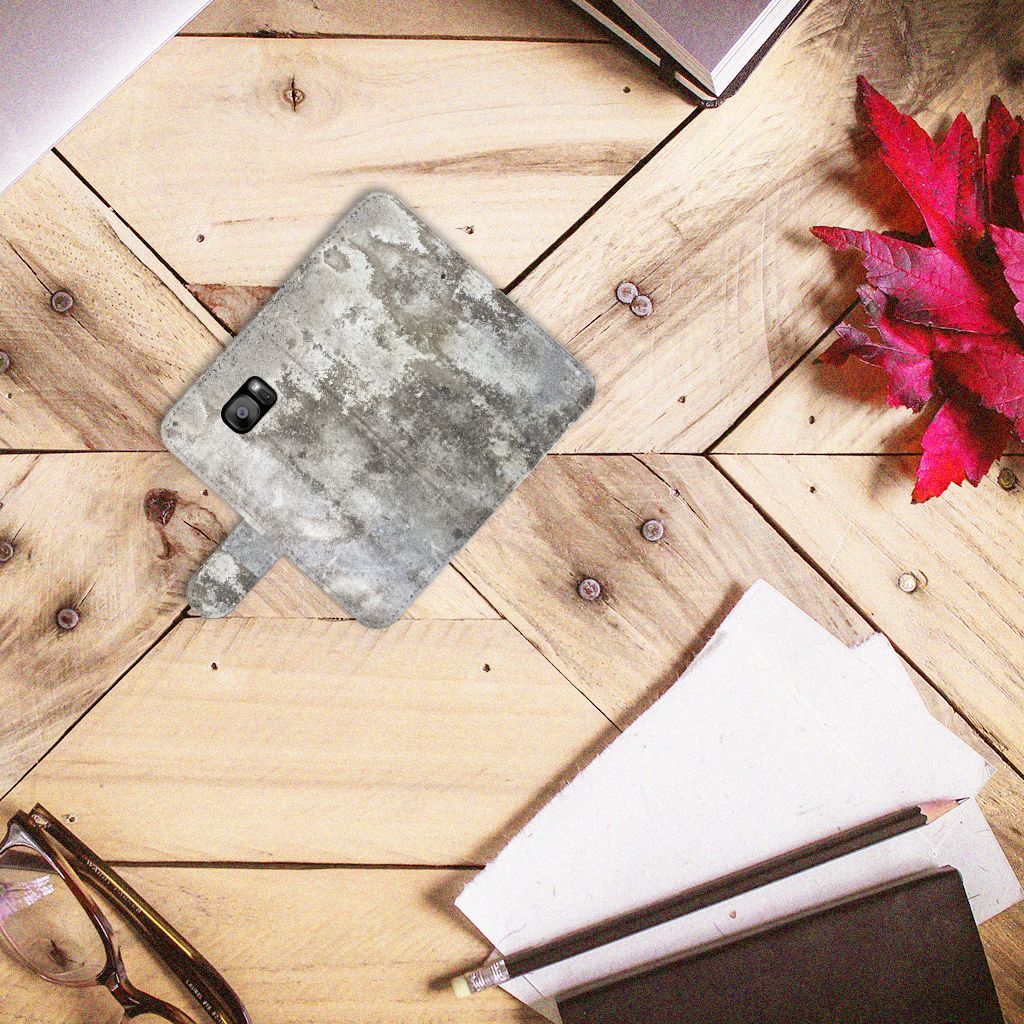 Samsung Galaxy S7 Edge Bookcase Beton Print