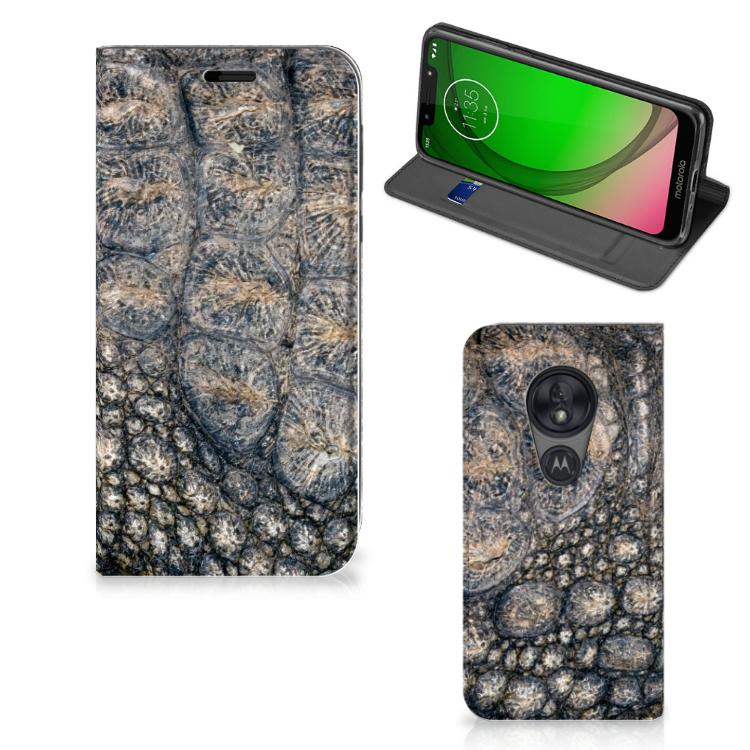 Motorola Moto G7 Play Hoesje maken Krokodillenprint - B2C Telecom