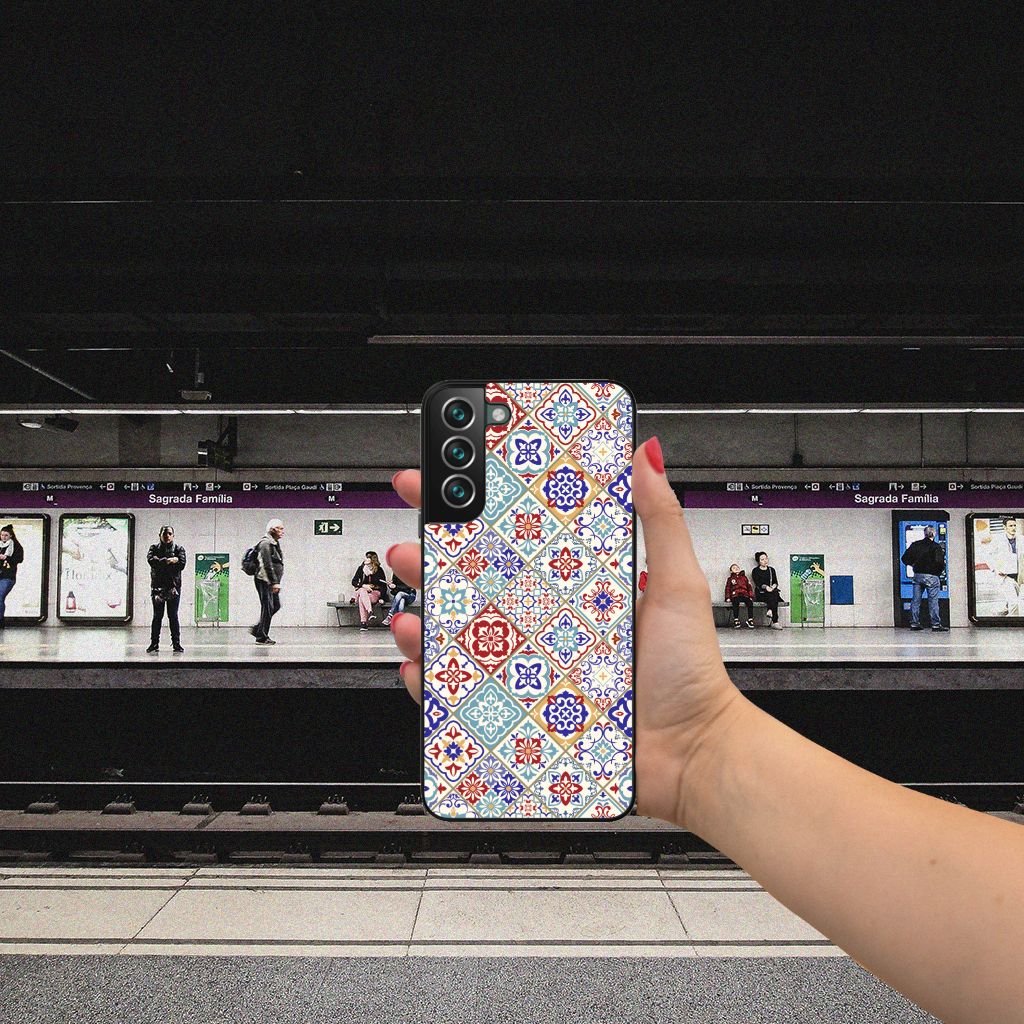 Samsung Galaxy S22 Plus Marmeren Print Telefoonhoesje Tiles Color B2C Telecom