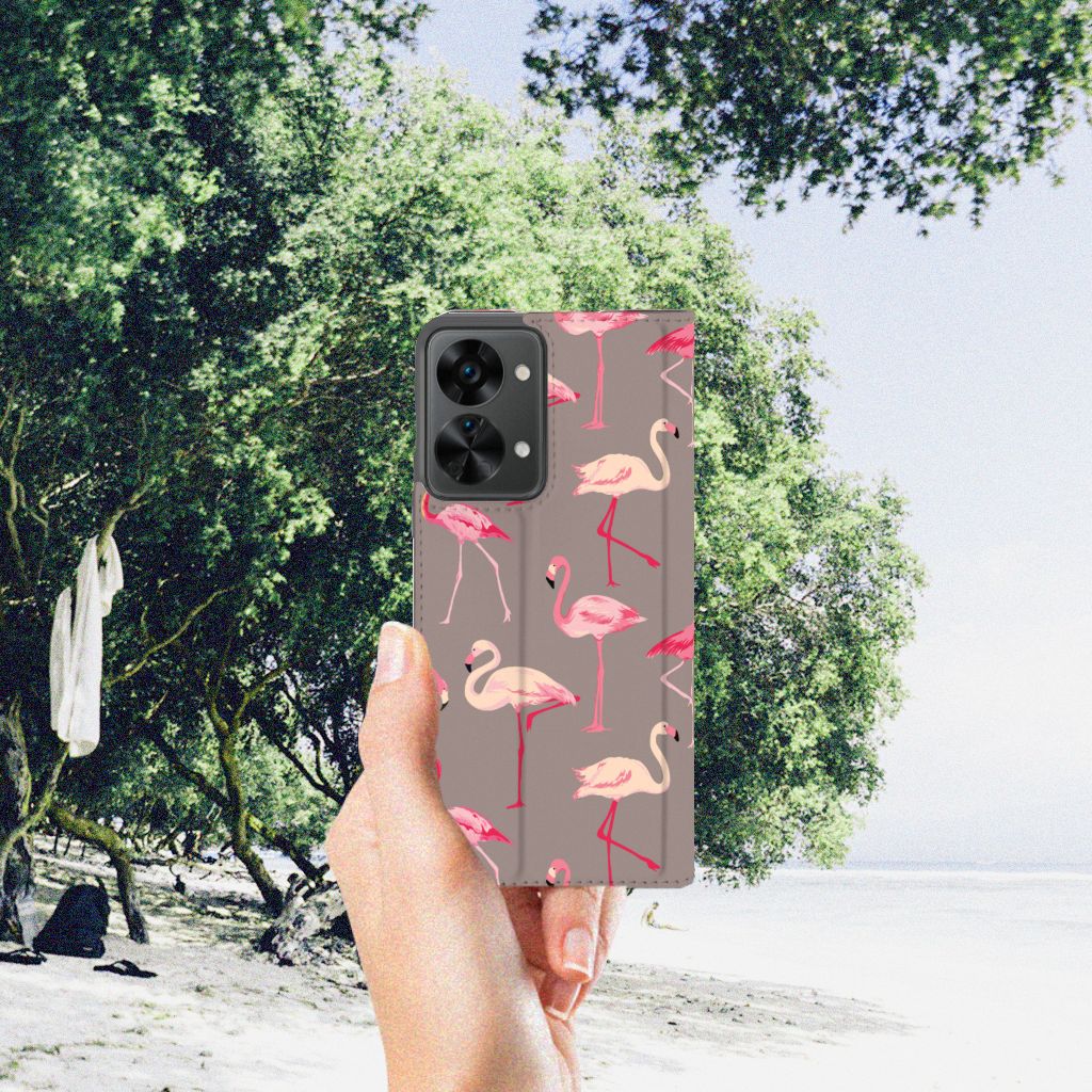 OnePlus Nord 2T Hoesje maken Flamingo - B2C Telecom