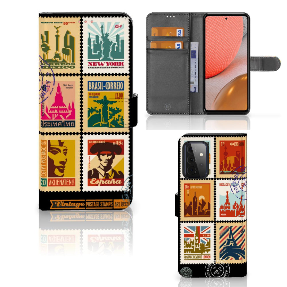 Samsung Galaxy A72 Flip Cover Postzegels
