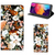 Smart Cover voor Samsung Galaxy A50 Dark Flowers - B2C Telecom