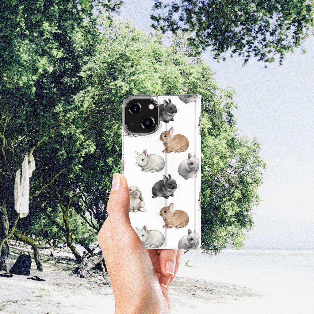 Hoesje maken voor iPhone 14 Konijntjes