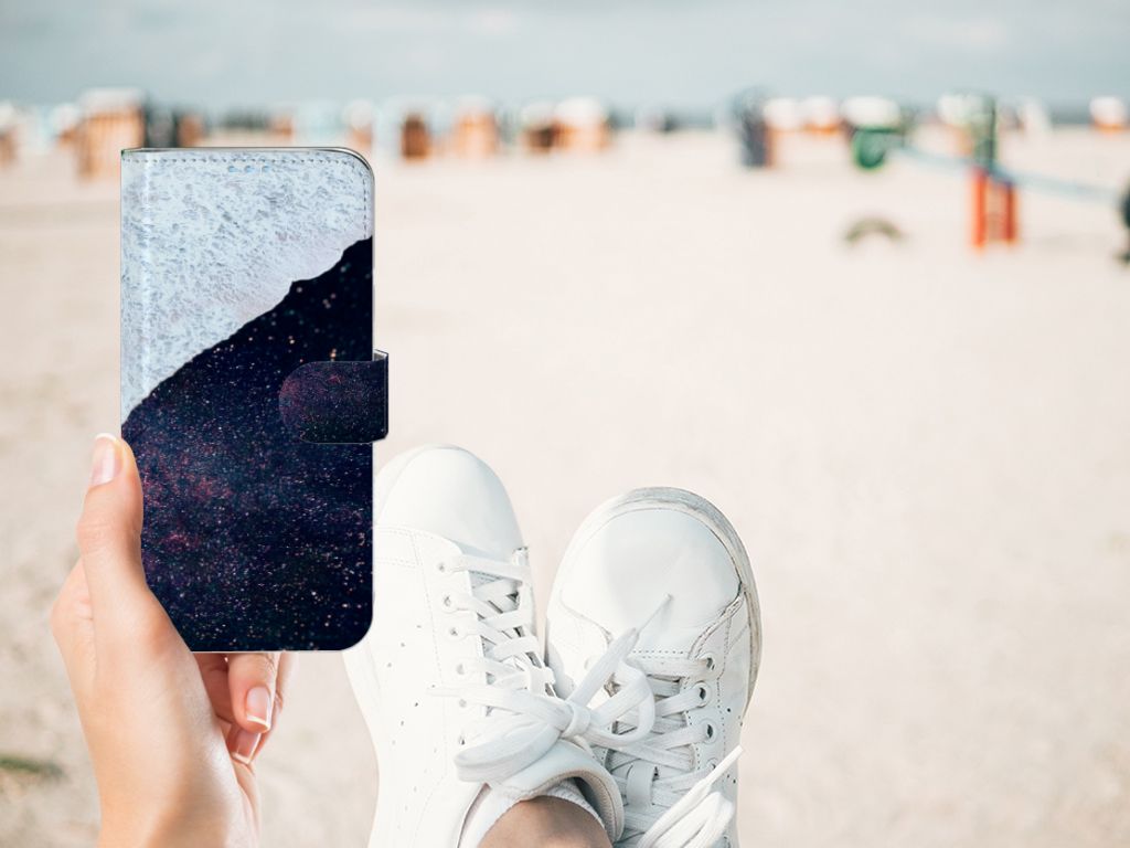 Huawei P40 Lite Book Case Sea in Space