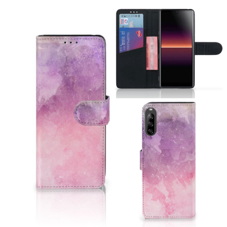 Hoesje Sony Xperia L4 Pink Purple Paint