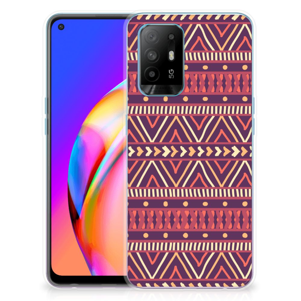 OPPO A94 5G | Reno5 Z TPU bumper Aztec Paars B2C Telecom