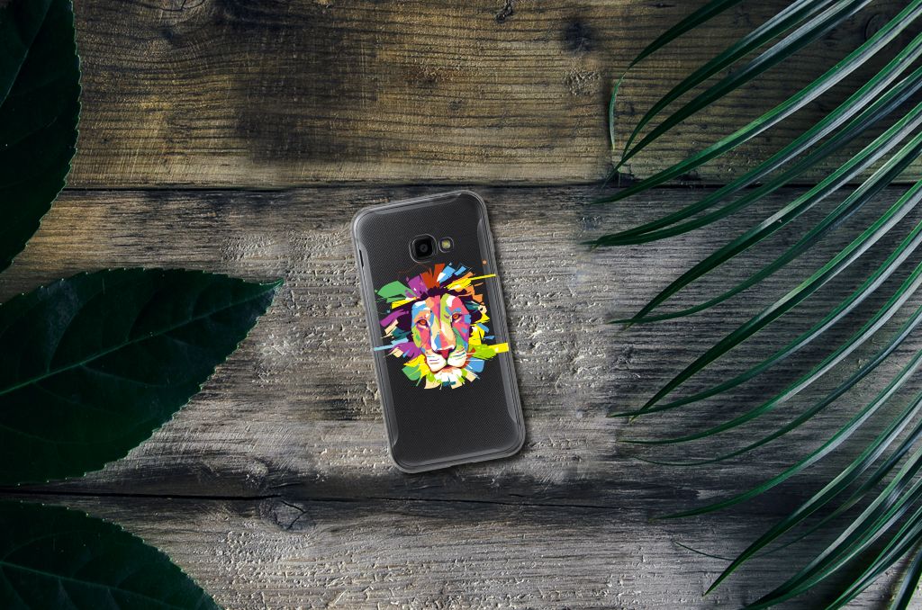 Samsung Galaxy Xcover 4 | Xcover 4s Telefoonhoesje met Naam Lion Color