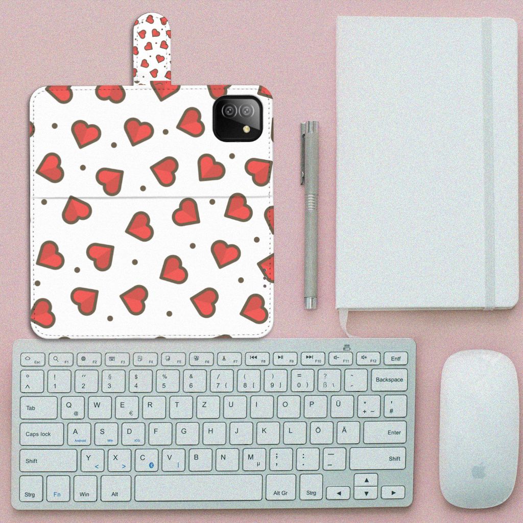 Samsung Galaxy A03 Telefoon Hoesje Hearts