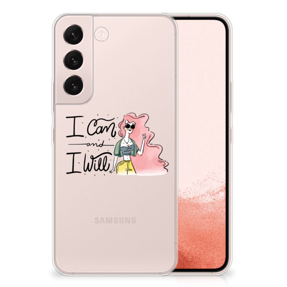 Samsung Galaxy S22 Telefoonhoesje met Naam i Can