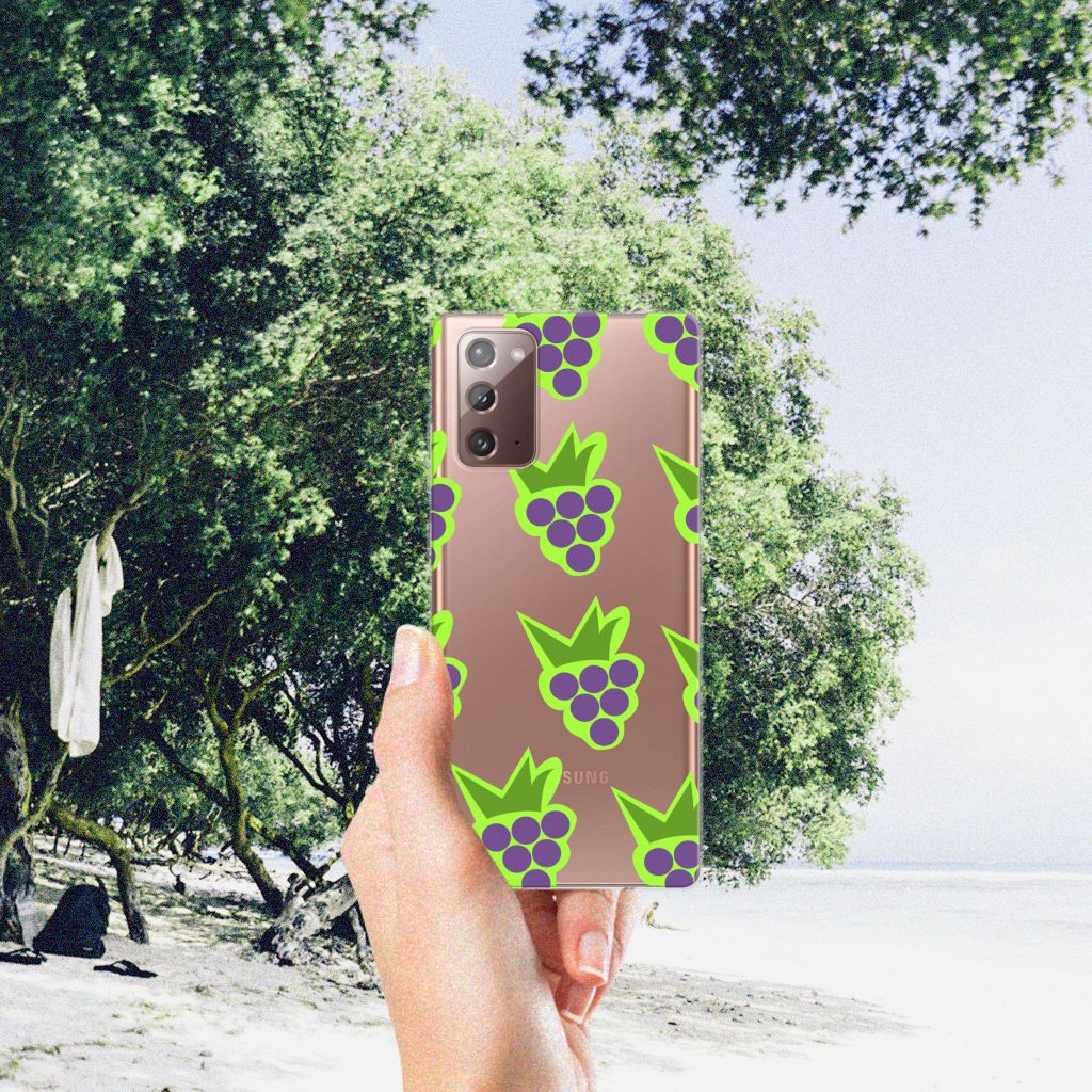Samsung Note 20 Siliconen Case Druiven B2C Telecom