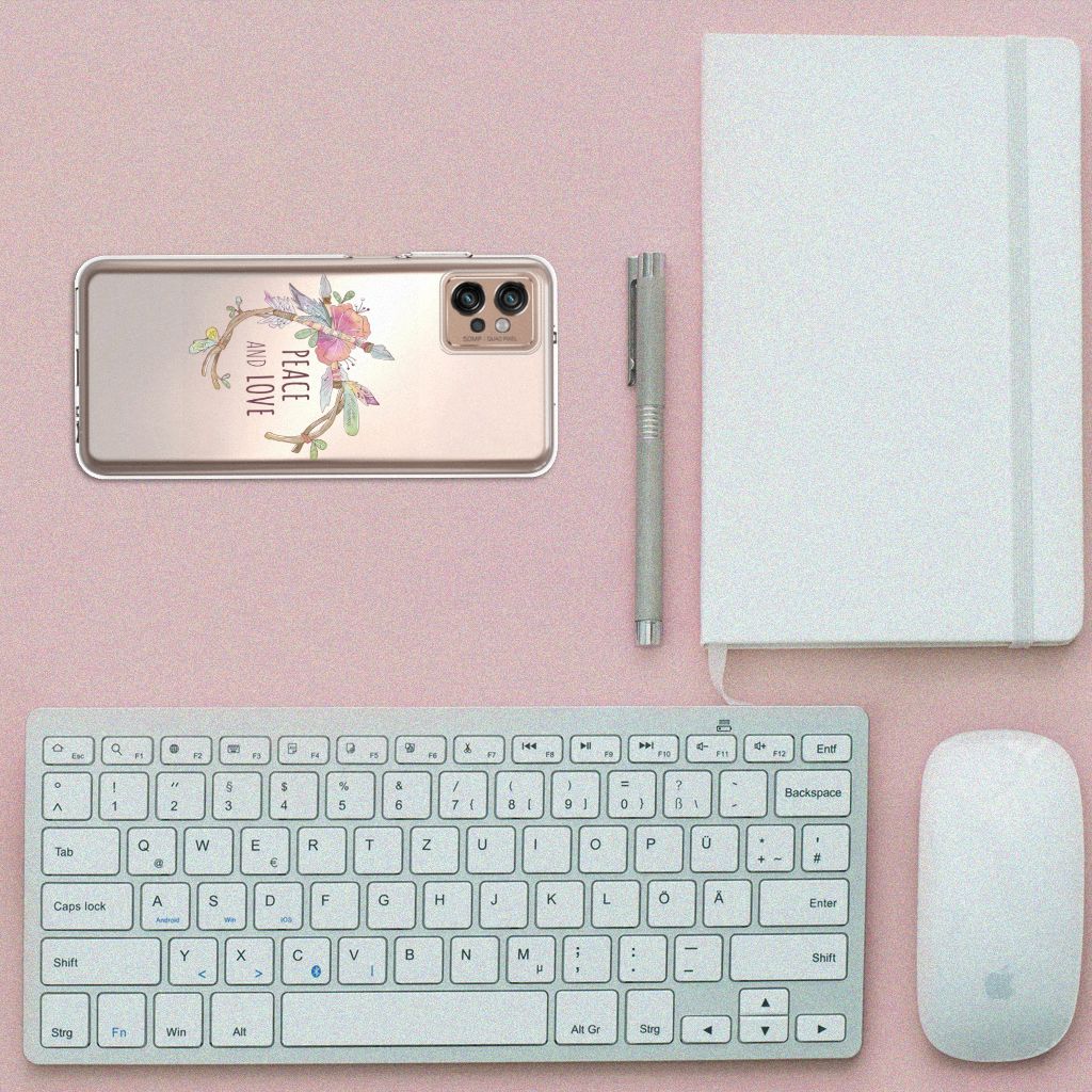 Motorola Moto G32 Telefoonhoesje met Naam Boho Text