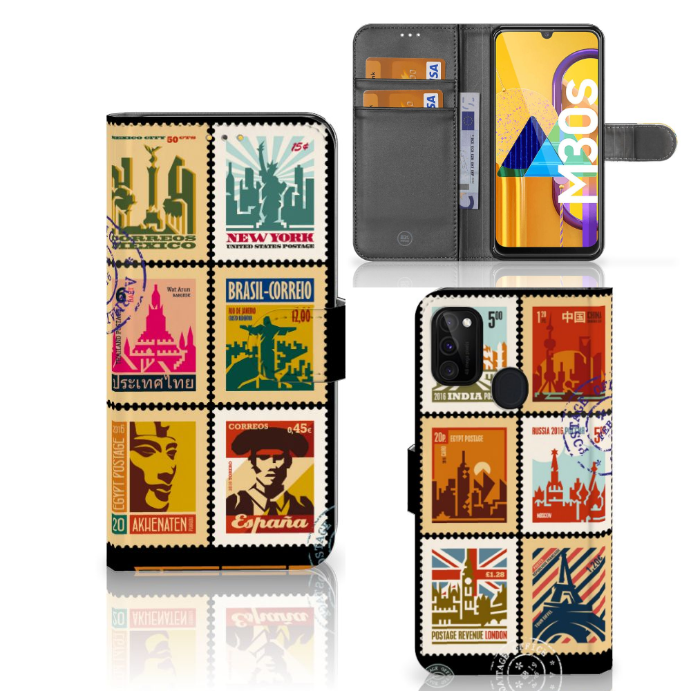 Samsung Galaxy M21 | M30s Flip Cover Postzegels