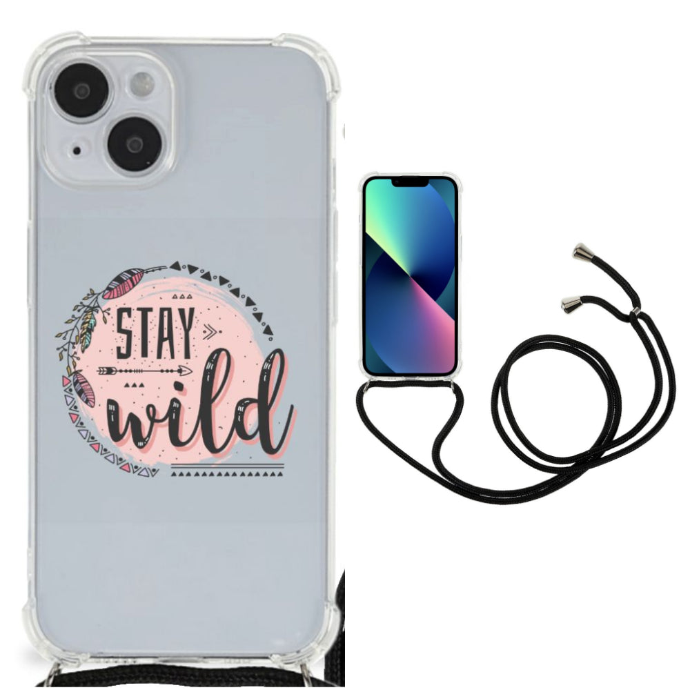 iPhone 14 Stevig Bumper Hoesje Boho Stay Wild