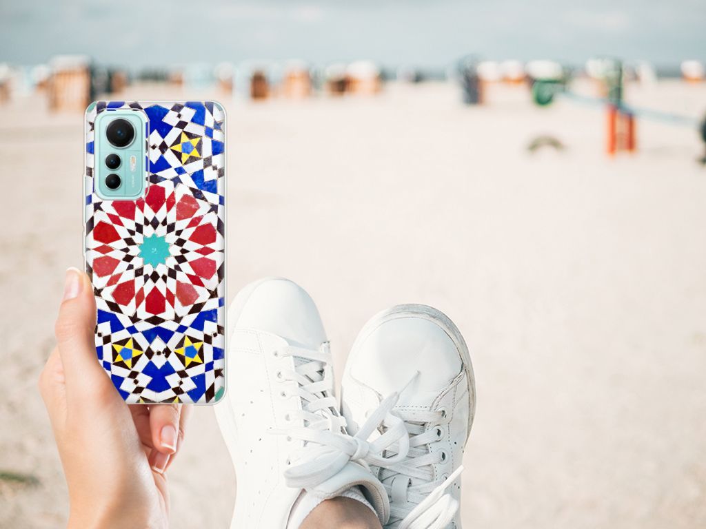 Xiaomi 12 Lite TPU Siliconen Hoesje Mozaïek