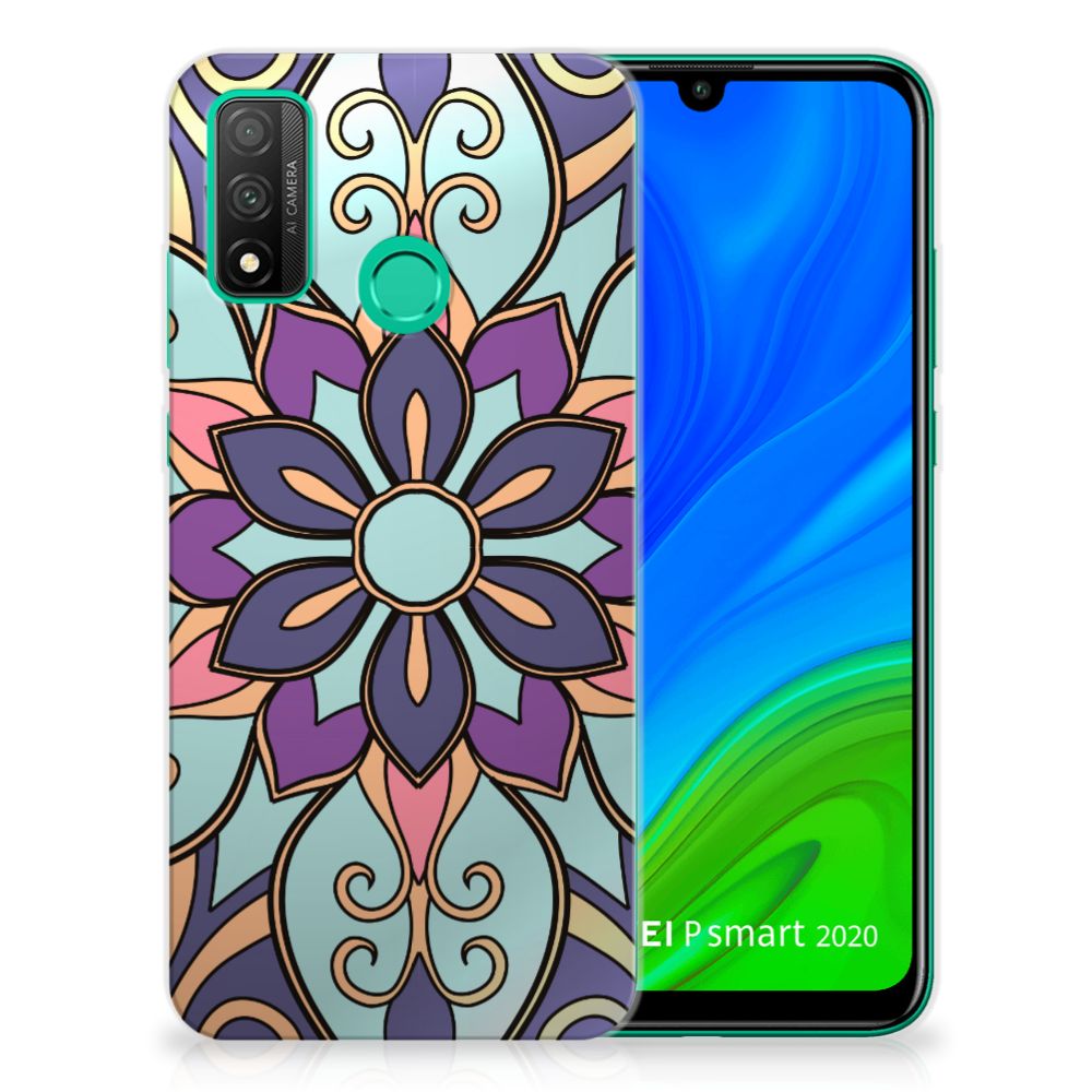Huawei P Smart 2020 TPU Case Purple Flower B2C Telecom