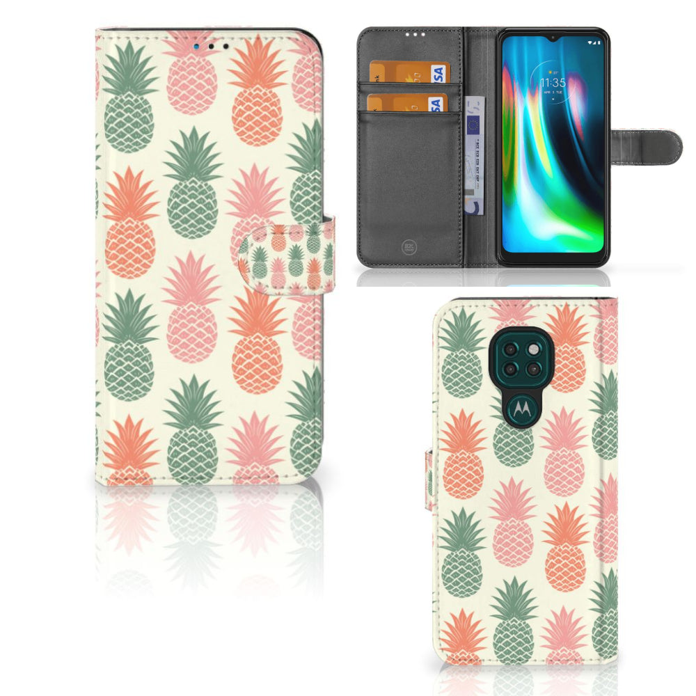 Motorola Moto G9 Play | E7 Plus Book Cover Ananas