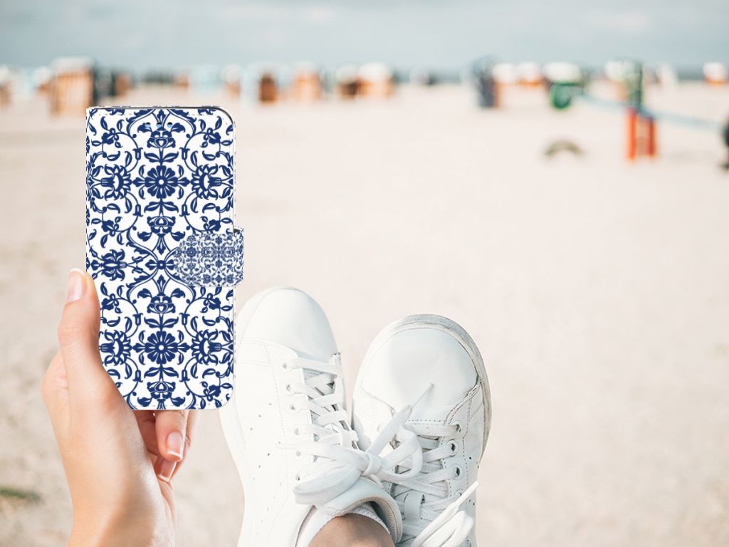 Samsung Galaxy S9 Hoesje Flower Blue