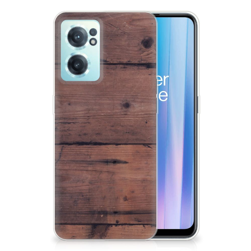 OnePlus Nord CE 2 5G Bumper Hoesje Old Wood