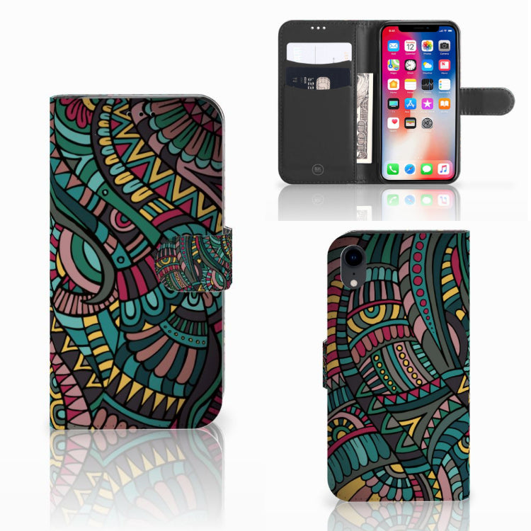 Apple iPhone Xr Telefoon Hoesje Aztec