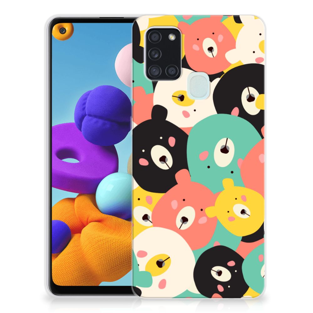 Samsung Galaxy A21s Telefoonhoesje met Naam Bears B2C Telecom