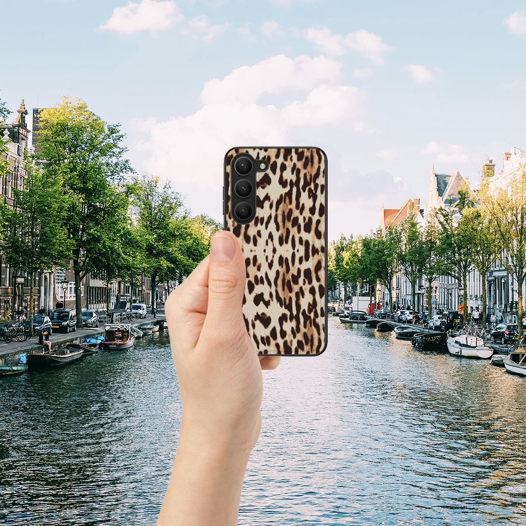 Samsung Galaxy S23 Dierenprint Telefoonhoesje Leopard B2C Telecom