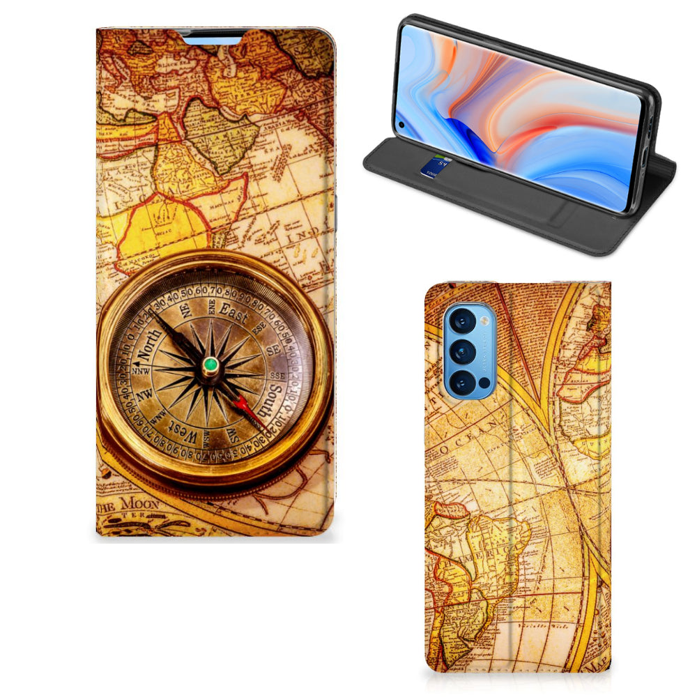 OPPO Reno4 Pro 5G Book Cover Kompas