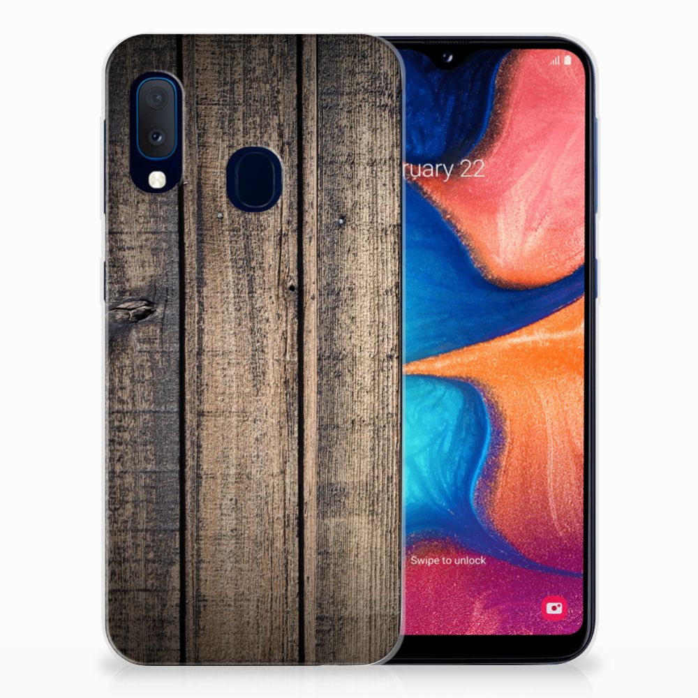 Samsung Galaxy A20e Bumper Hoesje Steigerhout