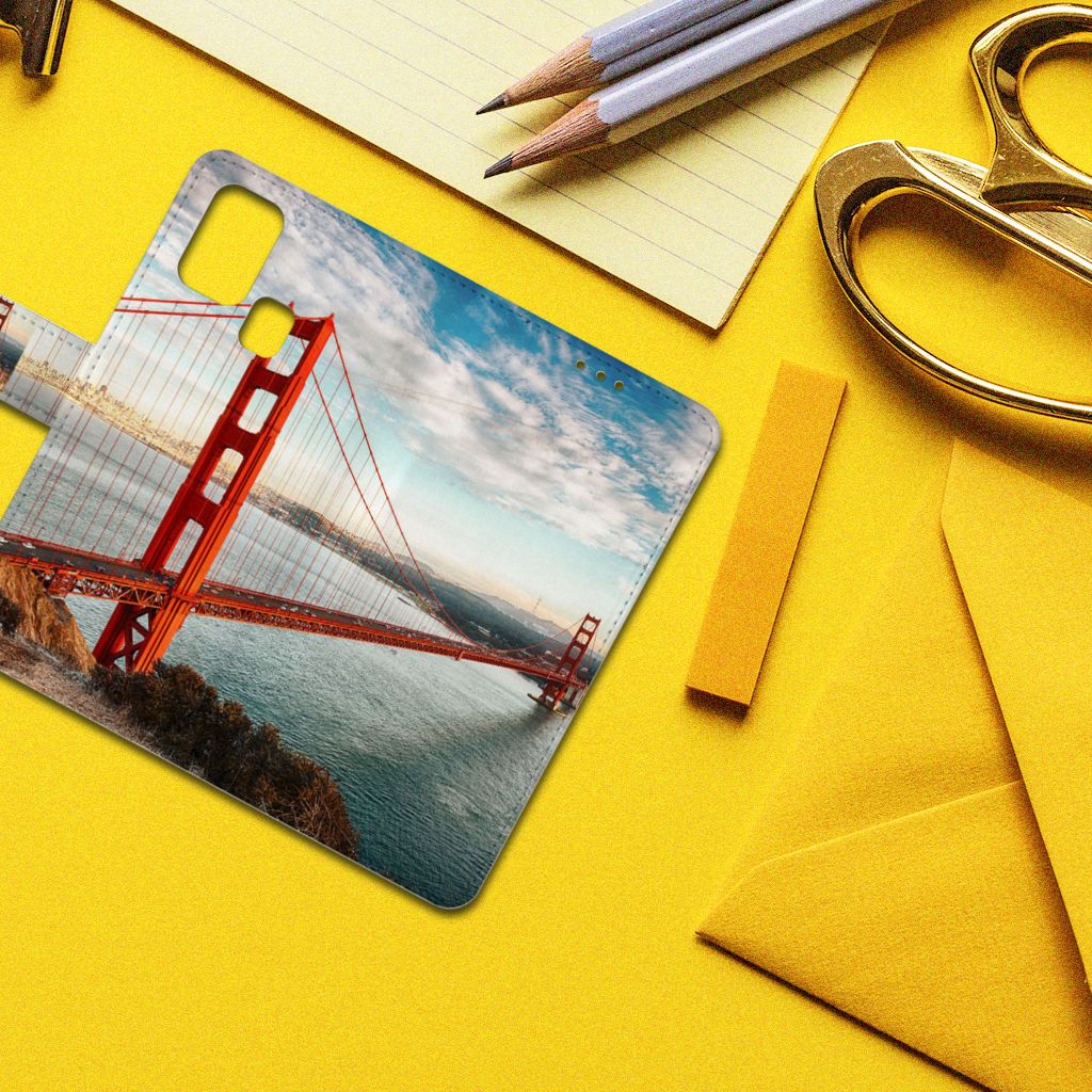 Samsung Galaxy M31 Flip Cover Golden Gate Bridge