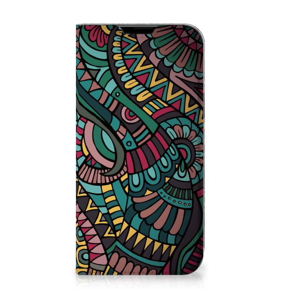 Apple iPhone 14 Plus Hoesje met Magneet Aztec