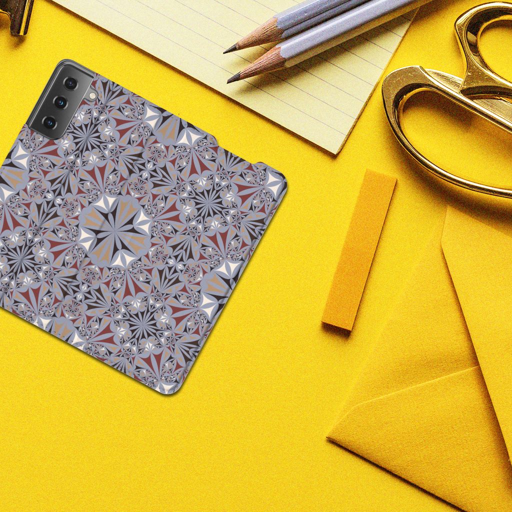 Samsung Galaxy S21 Standcase Flower Tiles