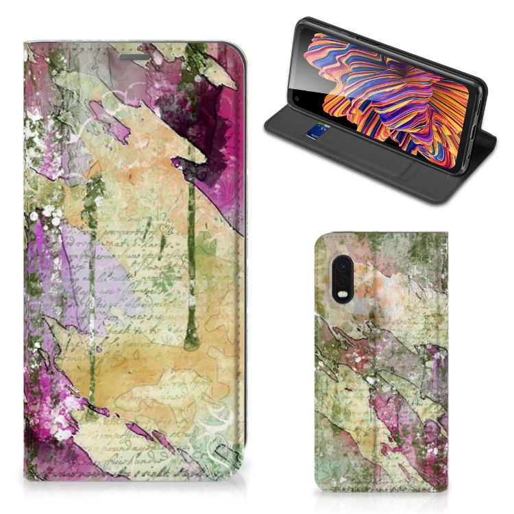 Bookcase Samsung Xcover Pro Letter Painting - B2C Telecom