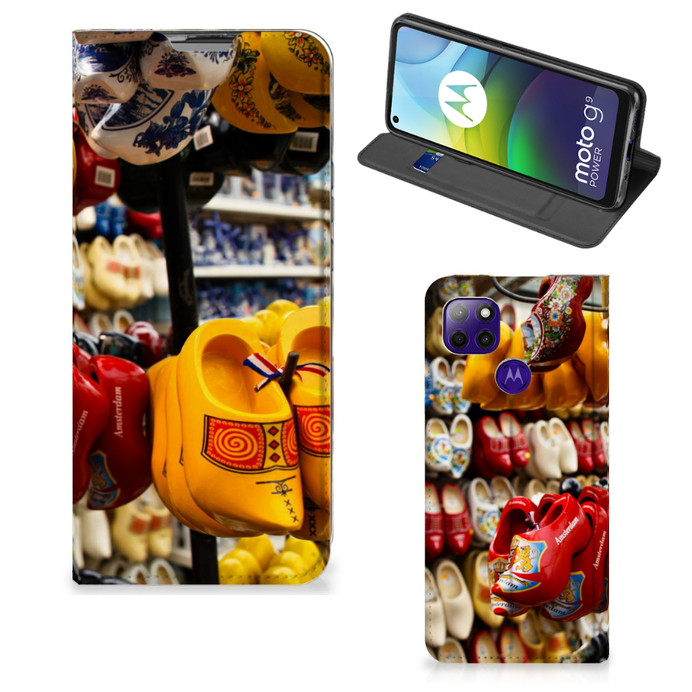 Motorola Moto G9 Power Book Cover Klompen - B2C Telecom