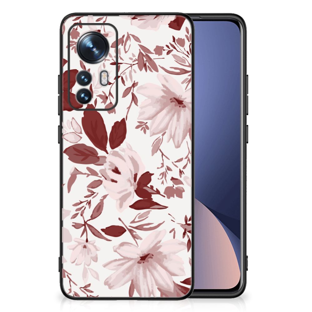 Kleurrijke Telefoonhoesje Xiaomi 12 | 12X Watercolor Flowers