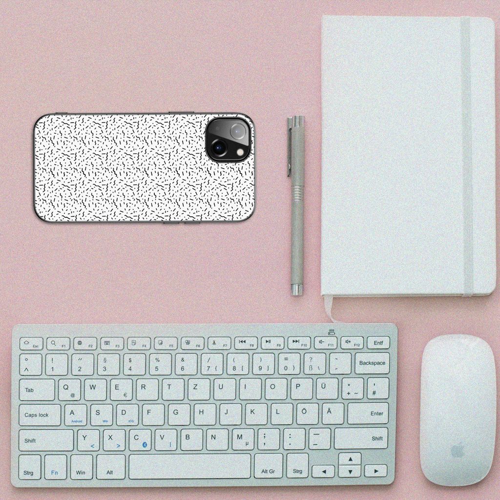 iPhone 14 Plus Back Case Stripes Dots B2C Telecom