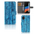 Samsung Galaxy Xcover 6 Pro Book Style Case Wood Blue