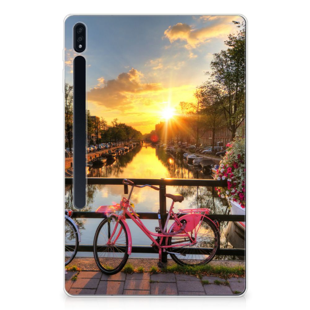 Samsung Galaxy Tab S7 Plus | S8 Plus Hip Hoesje Amsterdamse Grachten