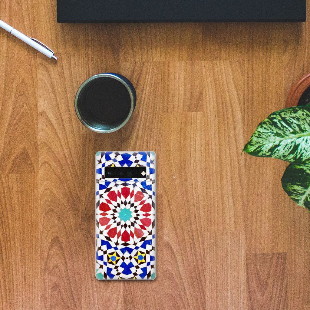 Google Pixel 6 Pro TPU Siliconen Hoesje Mozaïek B2C Telecom