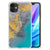 Apple iPhone 11 Anti-Shock Hoesje Marble Blue Gold