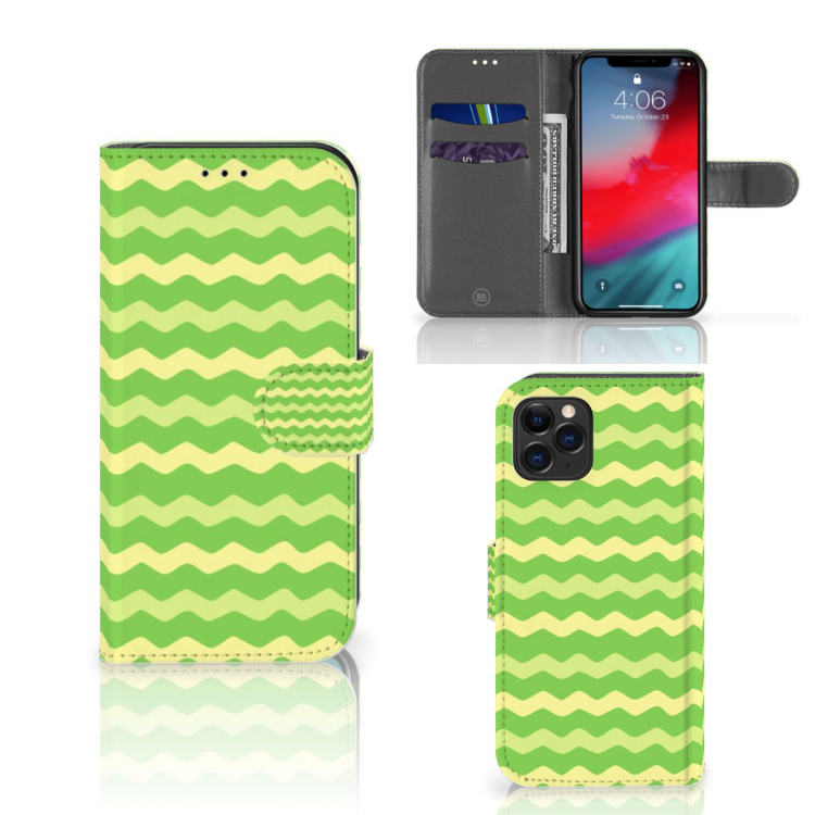 Apple iPhone 11 Pro Telefoon Hoesje Waves Green