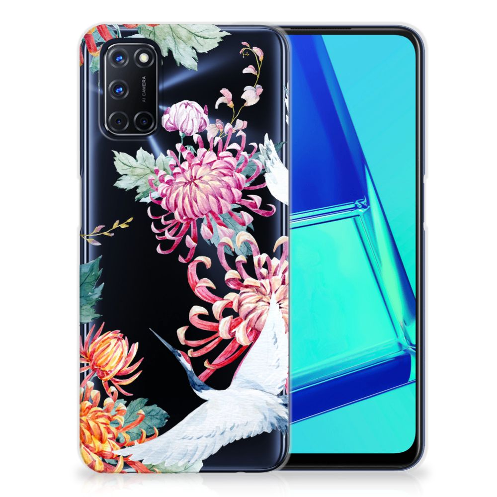 OPPO A52 | A72 TPU Hoesje Bird Flowers