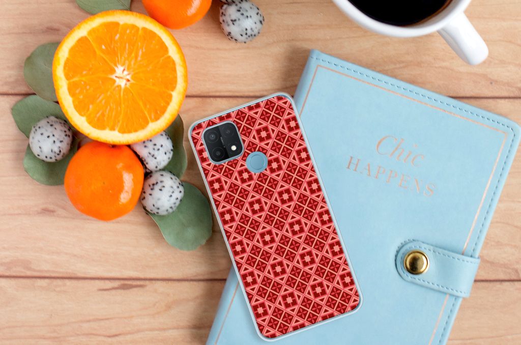 OPPO A15 TPU bumper Batik Rood B2C Telecom